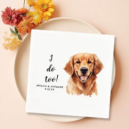 Guardanapo De Papel Ouro Retriever Cachorro Desenho Personalizado Eu T