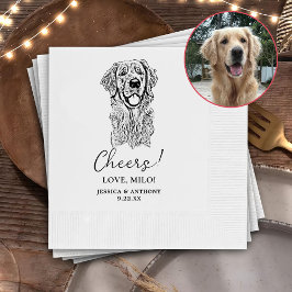 Guardanapo De Papel Ouro Retriever Cachorro Personalizado Saúde Napkin