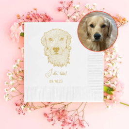 Guardanapo De Papel Ouro Retriever Dog Personalizado Eu Também Faço