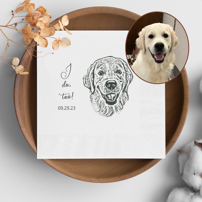 Guardanapo De Papel Ouro Retriever Dog Personalizado I Doo Too (Criador carregado)