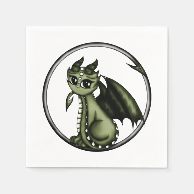 Guardanapo De Papel Ouroboros Dragon (Frente)