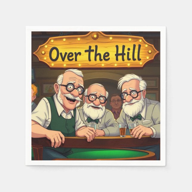 Guardanapo De Papel Over The Hill Club (Frente)