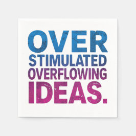 Guardanapo De Papel Overstimulated Ideas ND Cocktail Napkins 