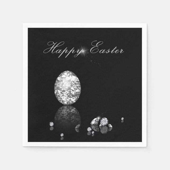 Guardanapo De Papel Ovo de Páscoa Brilhante - Papel Napkin (Frente)