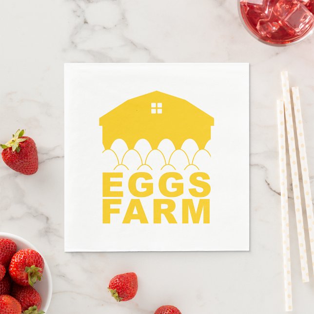 Guardanapo De Papel Ovos da Fazenda Country Yellow Barn (Criador carregado)
