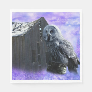 Guardanapo De Papel Owl Barn Shed
