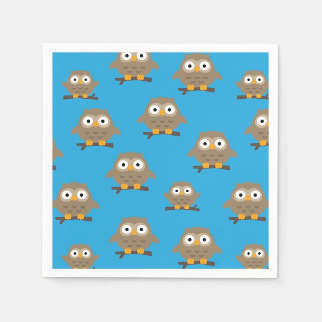 Guardanapo De Papel Owls Napkins (Frente)