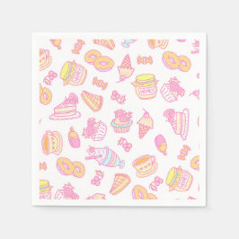 Guardanapo De Papel Padaria doce e bebidas Branco