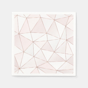 Guardanapo De Papel Padrão Bonito de Abstratos Geométricos de Folha