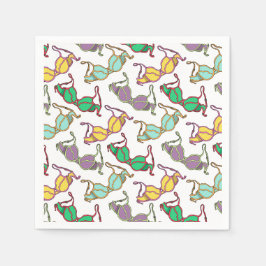 Guardanapo De Papel Padrão Bra Multicolor