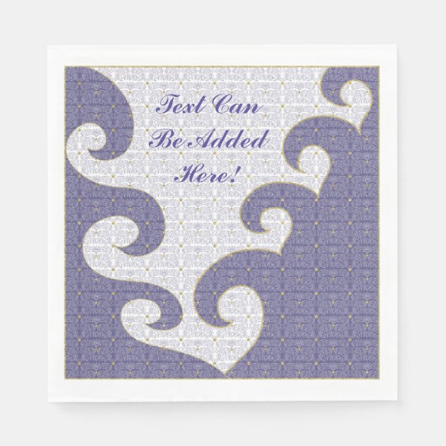 Guardanapo De Papel Padrão branco de passagem Nápoles "Estrela Dourada (Frente)