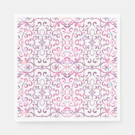 Guardanapo De Papel Padrão Colorido de Muster Vitoriano