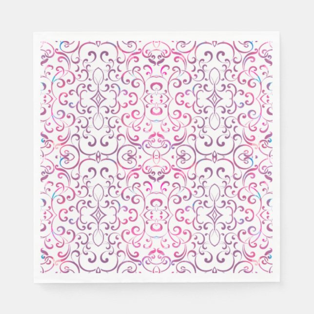 Guardanapo De Papel Padrão Colorido de Muster Vitoriano (Frente)