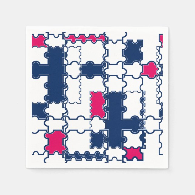 Guardanapo De Papel Padrão colorido, elegante (Frente)