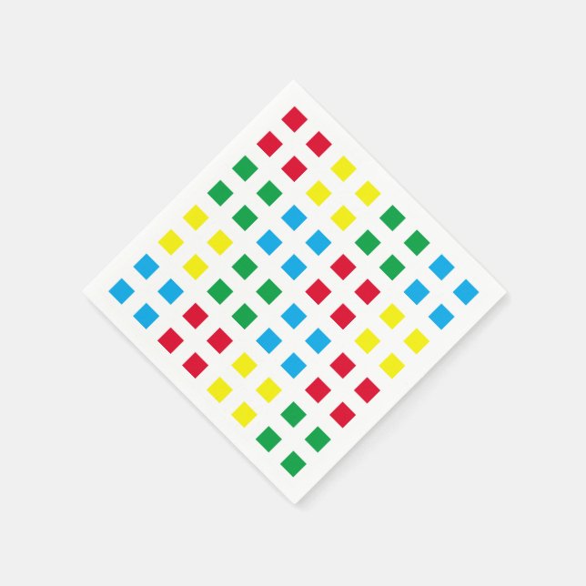 Guardanapo De Papel Padrão colorido geométrico (Canto)