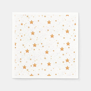 Guardanapo De Papel padrão com estrelas ouros