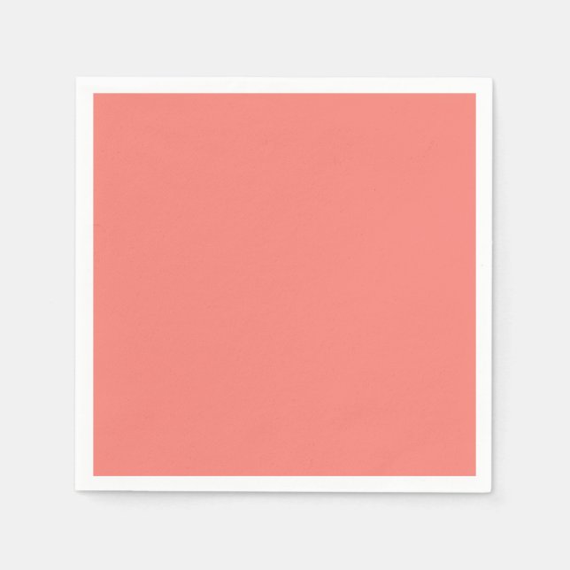 Guardanapo de papel padrão coral pink para coquete (Frente)