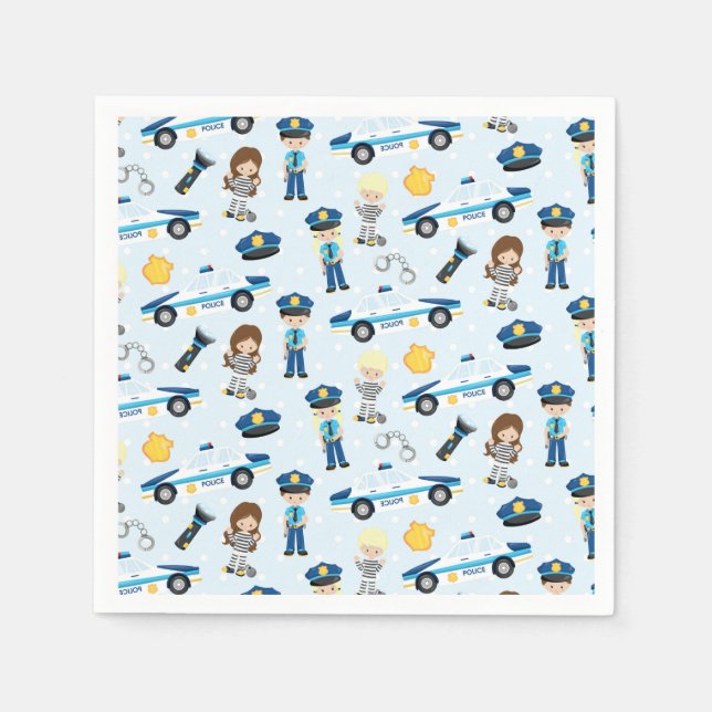 Guardanapo De Papel Padrão da polícia (Frente)