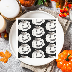 Guardanapo De Papel Padrão de Abóbora Assustadora Feliz Halloween