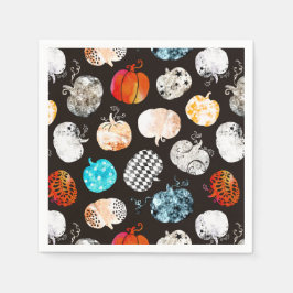 Guardanapo De Papel Padrão de Abóbora Decorativa de Halloween
