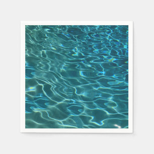 Guardanapo De Papel Padrão de Água Azul Aqua