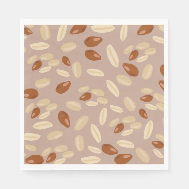 Guardanapo De Papel Padrão de amendoins (Frente)