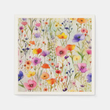 Padrão de aquarela moderno de flores silvestres