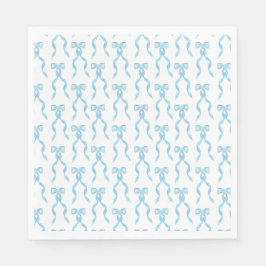 Guardanapo De Papel Padrão de Arco Azul de Cor da Água do rico