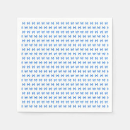 Guardanapo De Papel Padrão de arco de gingham branco-azul