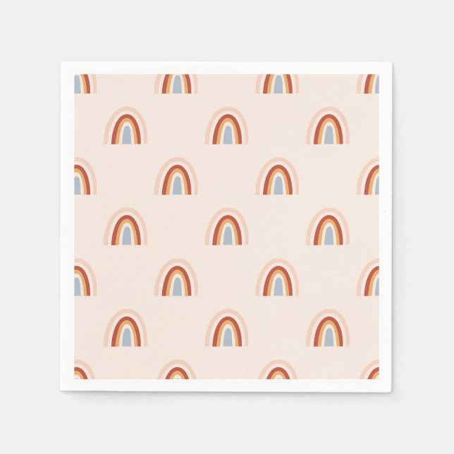 Guardanapo De Papel Padrão de Arco-Íris de Mole (Frente)