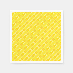 Guardanapo De Papel Padrão de Artsy Crayon Amarelo-Bonito
