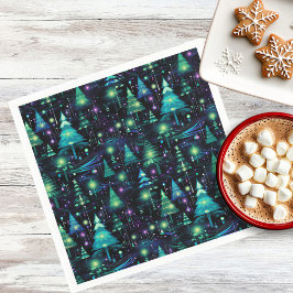 Guardanapo De Papel Padrão de Árvore Florestal Encantada