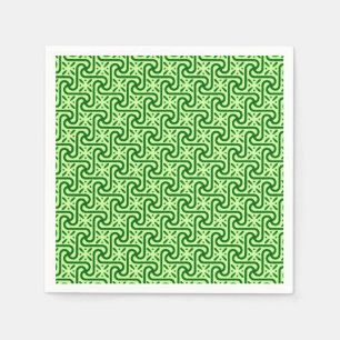 Guardanapo De Papel Padrão de azulejo egípcio, esmeralda e verde lim