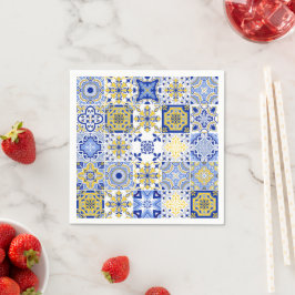 Guardanapo De Papel Padrão de Azulejos Portugueses 