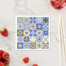 Guardanapo De Papel Padrão de Azulejos Portugueses 