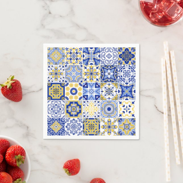 Guardanapo De Papel Padrão de Azulejos Portugueses  (Insitu)