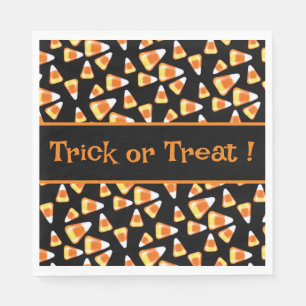 Guardanapo De Papel Padrão de balas de Halloween, doces de milho doce