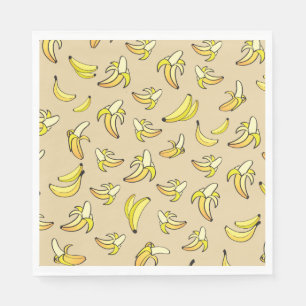 Guardanapo De Papel Padrão de Banana