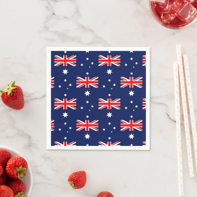 Guardanapo De Papel Padrão de bandeira da Austrália (Insitu)