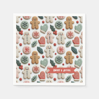 Guardanapo De Papel Padrão de Biscoito de Natal Fofo
