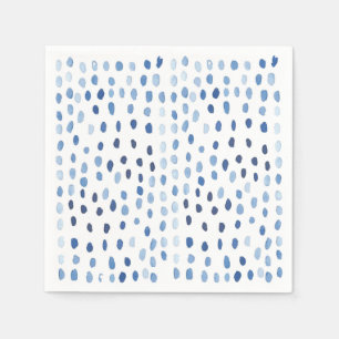 Guardanapo De Papel Padrão de bolinhas pequenas de cor azul de água
