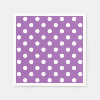 Padrão De Bolinhas Roxo E Branco