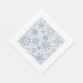 Guardanapo De Papel Padrão de Brilhante Azul