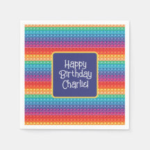 Padrão de brinquedo do Rainbow Pop It Fidget Perso