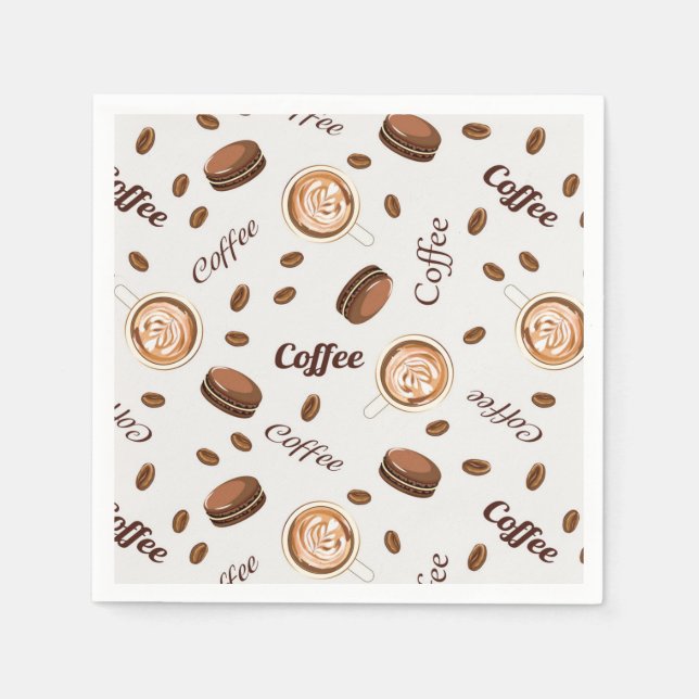 Guardanapo De Papel Padrão de café (Frente)