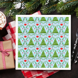 Guardanapo De Papel Padrão de Chá de fraldas de roupa para Papais noei