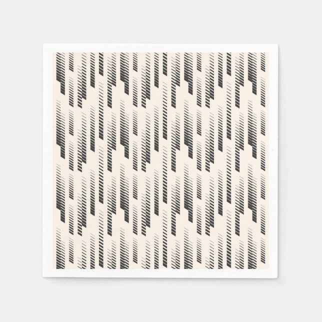 Guardanapo De Papel Padrão de chuva moderno (Frente)