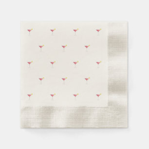Guardanapo De Papel Padrão de cocktail rosa