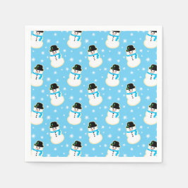 Guardanapo De Papel Padrão de Cookie do Homem de Neve Natal