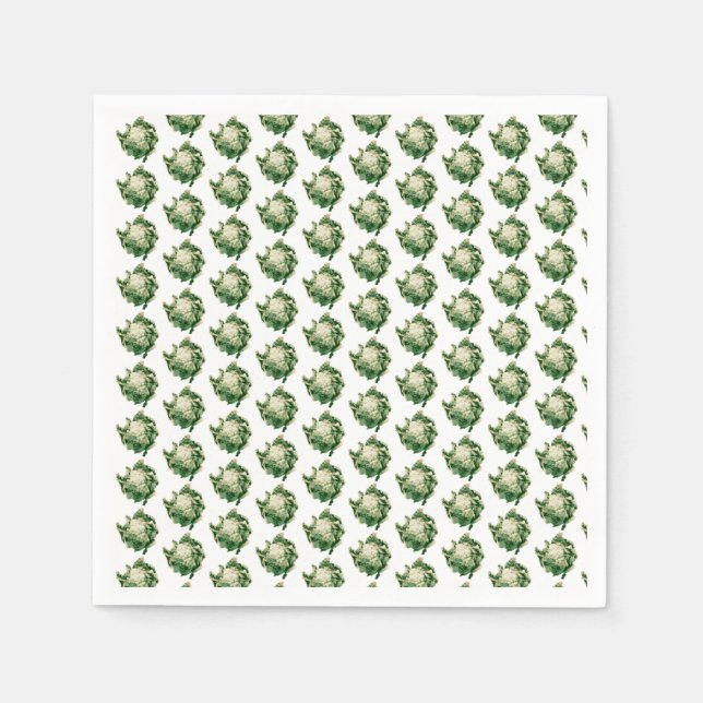 Guardanapo De Papel Padrão de couve-flor (Frente)